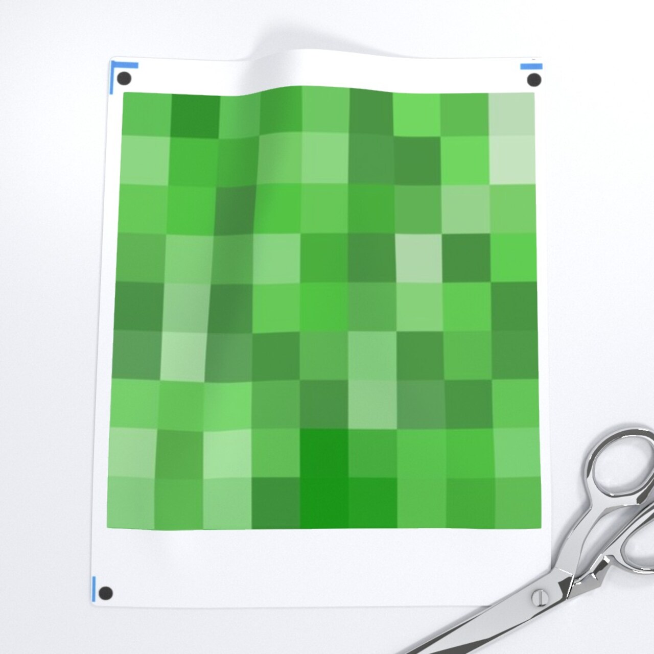 Green Video Games Kids Gaming Computer Pixels Squares Boxes Custom Printed Fabric by Spoonflower Various Fabrics by the Yard or Fat Quarter